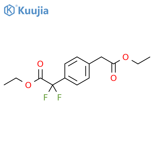 Ethyl2-[4-(2-Ethoxy-2-oxoethyl)phenyl]-2,2-difluoroacetate structure