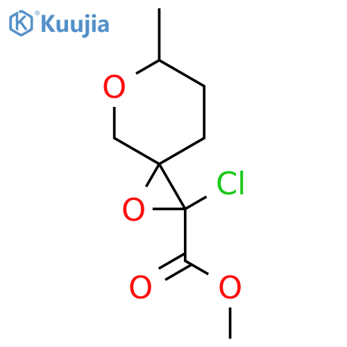 Methyl 2-chloro-6-methyl-1,5-dioxaspiro[2.5]octane-2-carboxylate structure