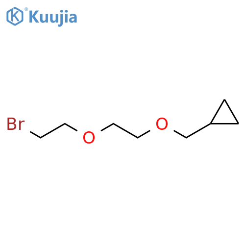 Cyclopropane, [[2-(2-bromoethoxy)ethoxy]methyl]- structure