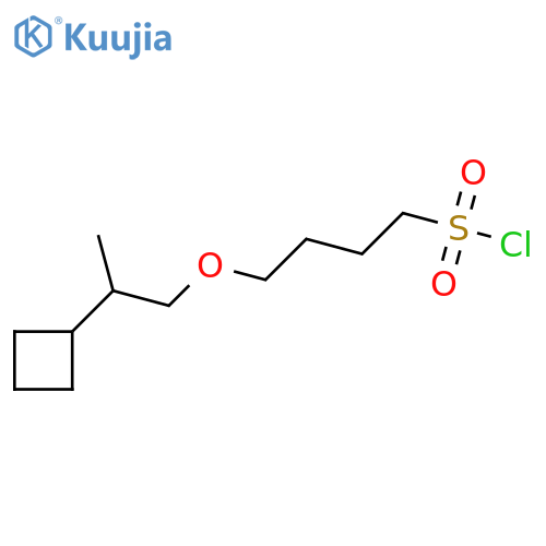 4-(2-cyclobutylpropoxy)butane-1-sulfonyl chloride structure