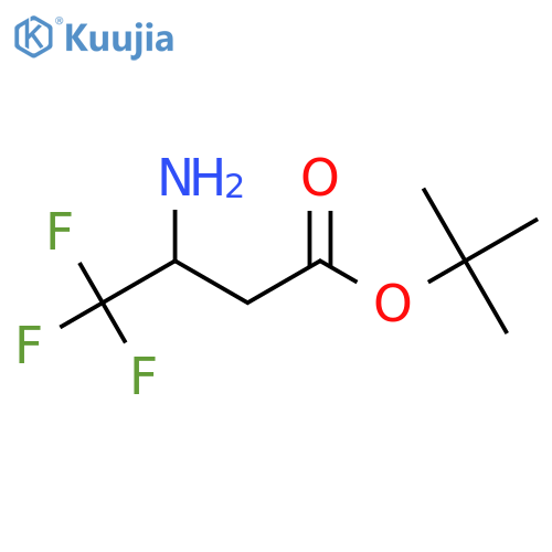 Tert-butyl 3-amino-4,4,4-trifluorobutanoate structure
