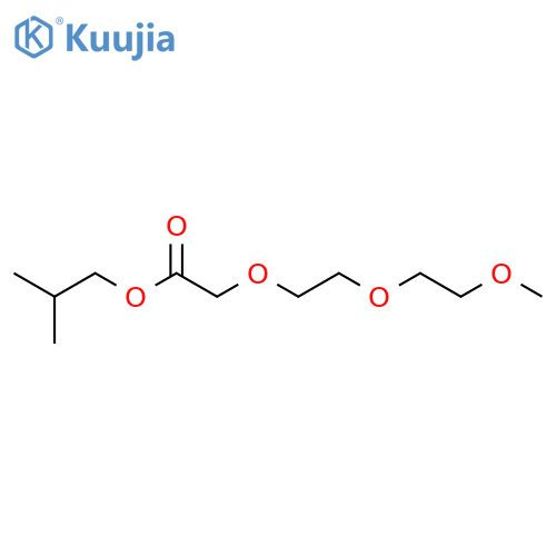 Acetic acid, [2-(2-methoxyethoxy)ethoxy]-, 2-methylpropyl ester structure