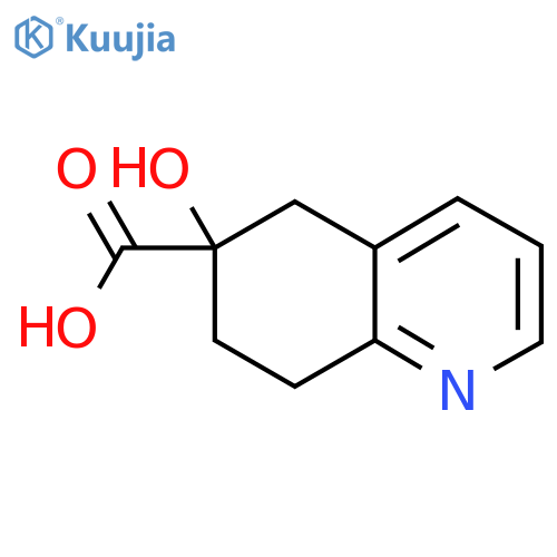 6-Hydroxy-5,6,7,8-tetrahydroquinoline-6-carboxylic acid structure