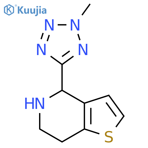 2-methyl-5-{4H,5H,6H,7H-thieno3,2-cpyridin-4-yl}-2H-1,2,3,4-tetrazole structure