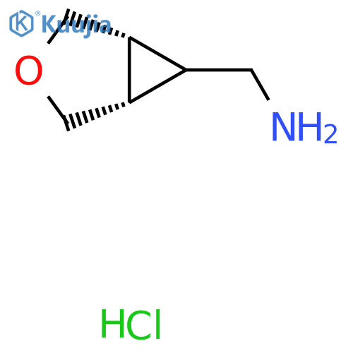 [rel-(1R,5S,6s)-3-oxabicyclo[3.1.0]hexan-6-yl]methanamine;hydrochloride structure