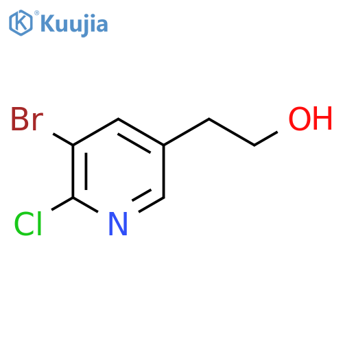 2-(5-Bromo-6-chloropyridin-3-yl)ethan-1-ol structure