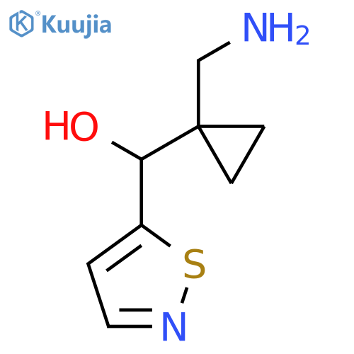 5-Isothiazolemethanol, α-[1-(aminomethyl)cyclopropyl]- structure