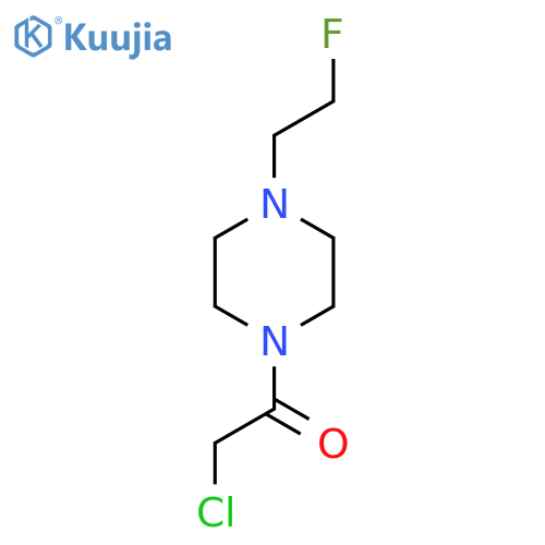 2-Chloro-1-(4-(2-fluoroethyl)piperazin-1-yl)ethan-1-one structure