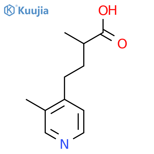 2-methyl-4-(3-methylpyridin-4-yl)butanoic acid structure