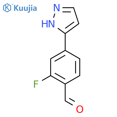 2-Fluoro-4-(1h-pyrazol-3-yl)benzaldehyde structure