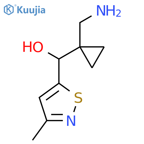 5-Isothiazolemethanol, α-[1-(aminomethyl)cyclopropyl]-3-methyl- structure