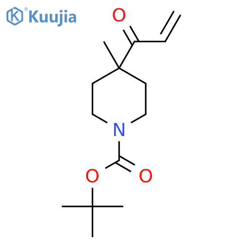 Tert-butyl 4-methyl-4-(prop-2-enoyl)piperidine-1-carboxylate structure