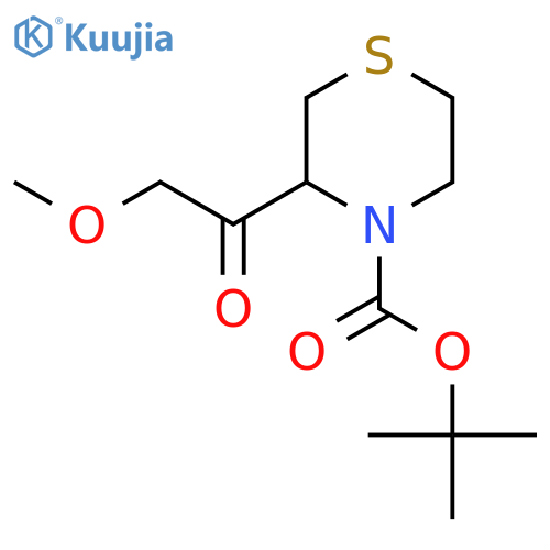Tert-butyl 3-(2-methoxyacetyl)thiomorpholine-4-carboxylate structure