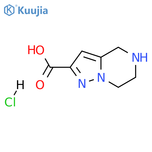 4H,5H,6H,7H-pyrazolo1,5-apyrazine-2-carboxylic acid hydrochloride structure