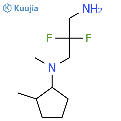 N-(3-amino-2,2-difluoropropyl)-N,2-dimethylcyclopentan-1-amine structure