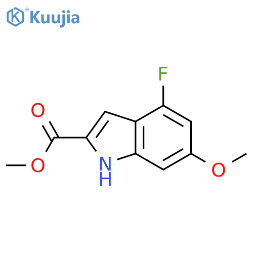methyl 4-fluoro-6-methoxy-1H-indole-2-carboxylate structure