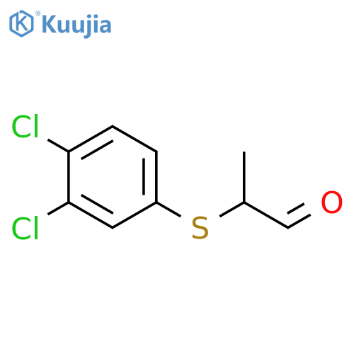 Propanal, 2-[(3,4-dichlorophenyl)thio]- structure