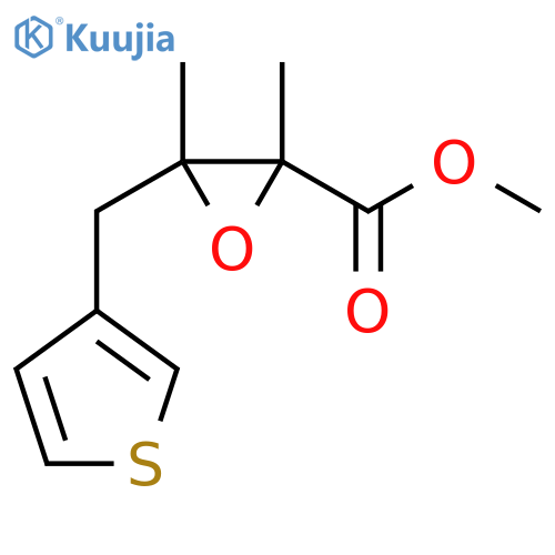 Methyl 2,3-dimethyl-3-[(thiophen-3-yl)methyl]oxirane-2-carboxylate structure
