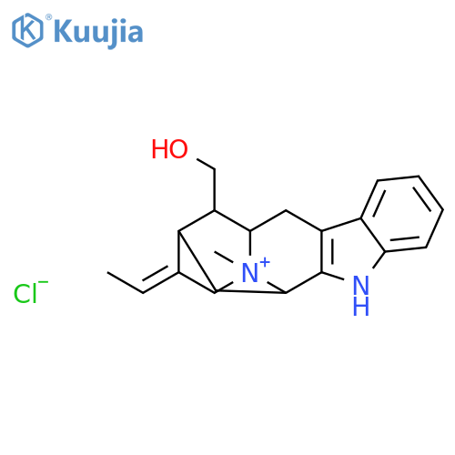 (19Z)-4-methylsarpagan-4-ium-17-ol chloride structure