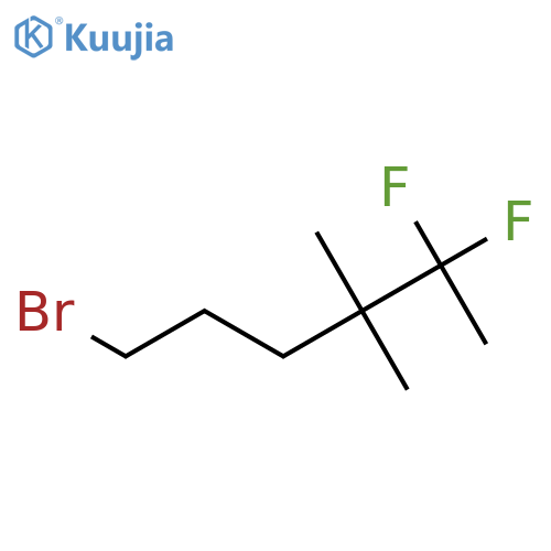 1-Bromo-5,5-difluoro-4,4-dimethylhexane structure