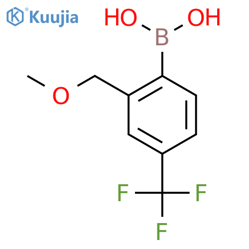 (2-(Methoxymethyl)-4-(trifluoromethyl)phenyl)boronic acid structure