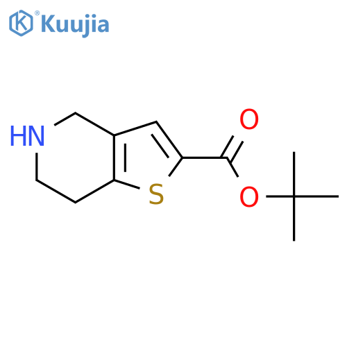 tert-butyl 4H,5H,6H,7H-thieno3,2-cpyridine-2-carboxylate structure