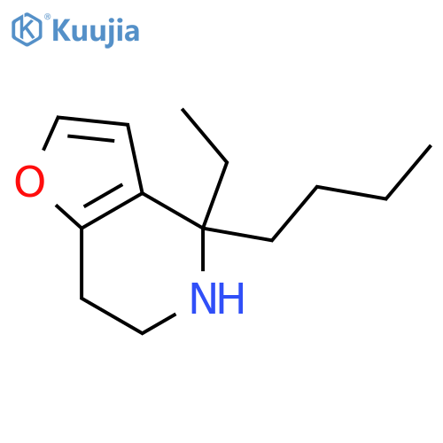 4-butyl-4-ethyl-4H,5H,6H,7H-furo3,2-cpyridine structure