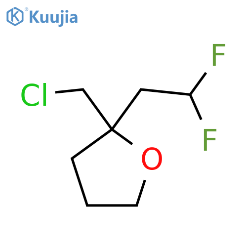 2-(Chloromethyl)-2-(2,2-difluoroethyl)oxolane structure