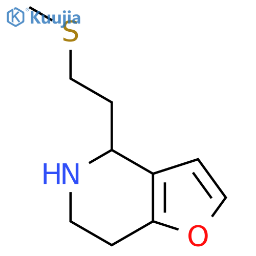 4-2-(methylsulfanyl)ethyl-4H,5H,6H,7H-furo3,2-cpyridine structure