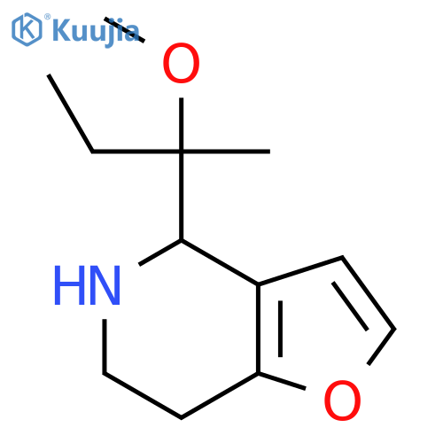 4-(2-methoxybutan-2-yl)-4H,5H,6H,7H-furo3,2-cpyridine structure