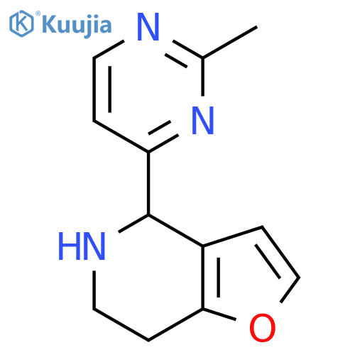 4-{4H,5H,6H,7H-furo3,2-cpyridin-4-yl}-2-methylpyrimidine structure