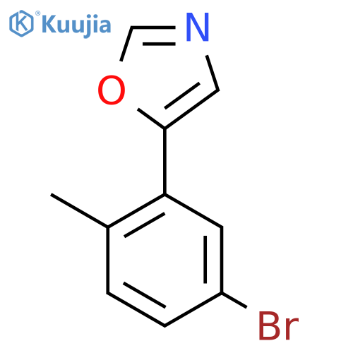 5-(5-Bromo-2-methylphenyl)-1,3-oxazole structure