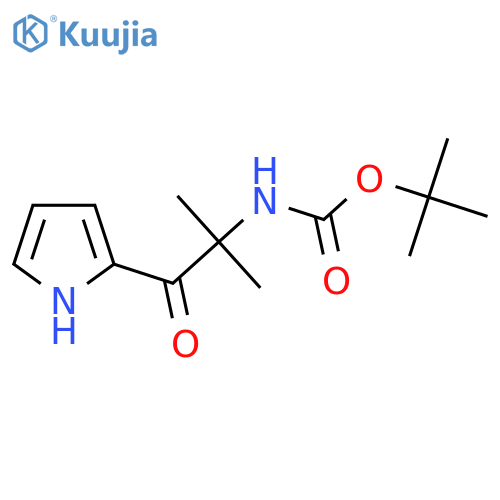 tert-butyl N-2-methyl-1-oxo-1-(1H-pyrrol-2-yl)propan-2-ylcarbamate structure