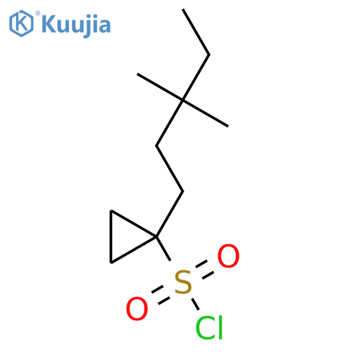 1-(3,3-dimethylpentyl)cyclopropane-1-sulfonyl chloride structure