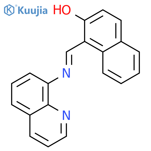 1-{(quinolin-8-yl)iminomethyl}naphthalen-2-ol structure