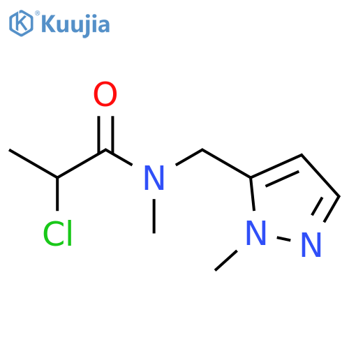 2-Chloro-N-methyl-N-[(1-methyl-1H-pyrazol-5-yl)methyl]propanamide structure