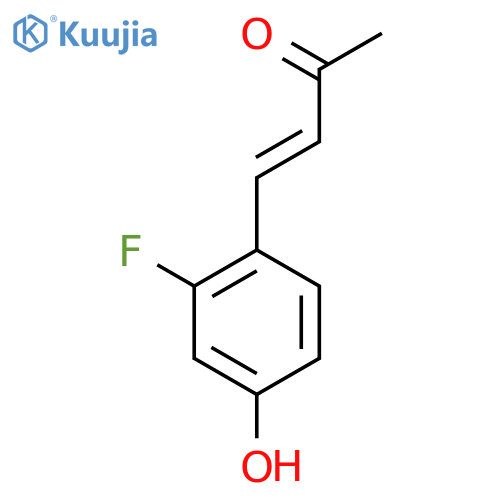 4-(2-fluoro-4-hydroxyphenyl)but-3-en-2-one structure