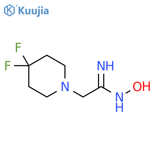 (Z)-2-(4,4-difluoropiperidin-1-yl)-N'-hydroxyacetimidamide structure