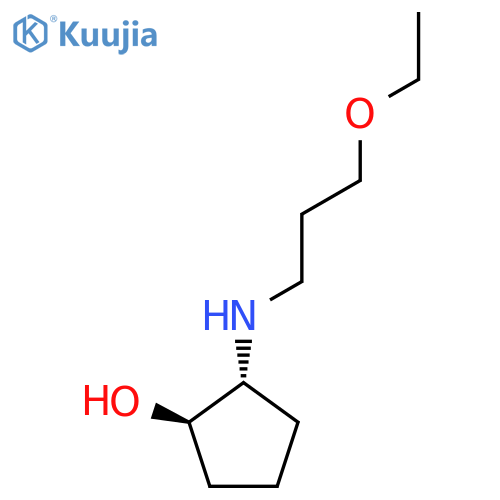 trans-2-(3-ethoxypropyl)aminocyclopentan-1-ol structure