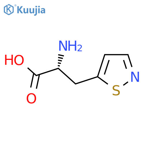 (2R)-2-amino-3-(1,2-thiazol-5-yl)propanoic acid structure