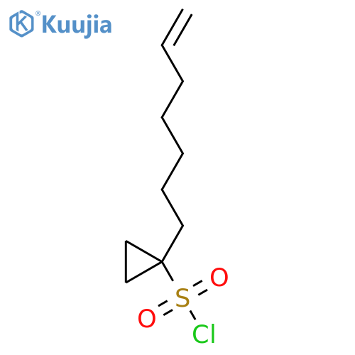 1-(hept-6-en-1-yl)cyclopropane-1-sulfonyl chloride structure