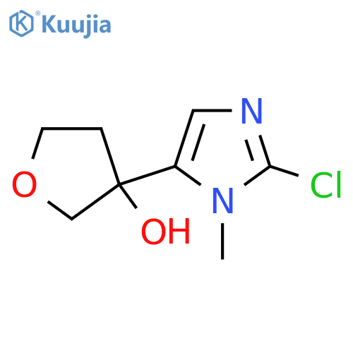3-(2-chloro-1-methyl-1H-imidazol-5-yl)oxolan-3-ol structure