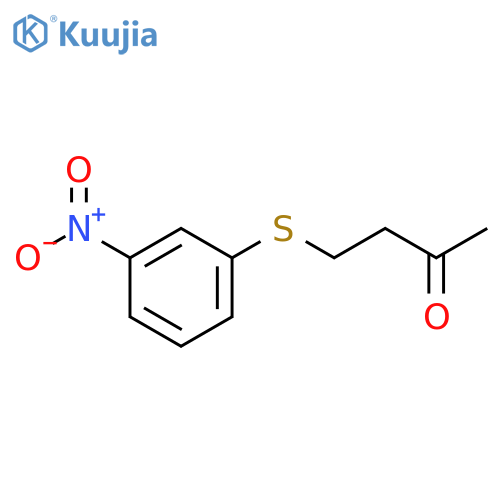 2-Butanone, 4-[(3-nitrophenyl)thio]- structure
