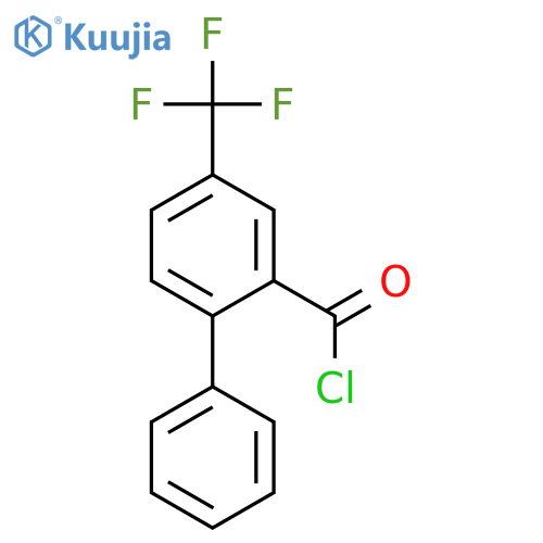 [1,1'-Biphenyl]-2-carbonyl chloride, 4-(trifluoromethyl)- structure