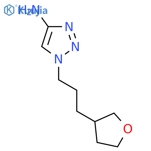 1-3-(oxolan-3-yl)propyl-1H-1,2,3-triazol-4-amine structure