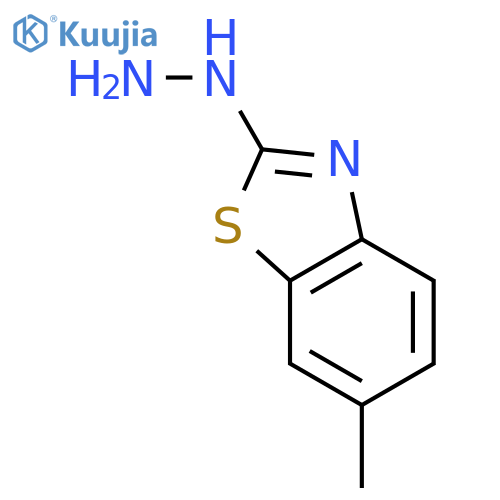 2-hydrazinyl-6-methyl-1,3-benzothiazole structure