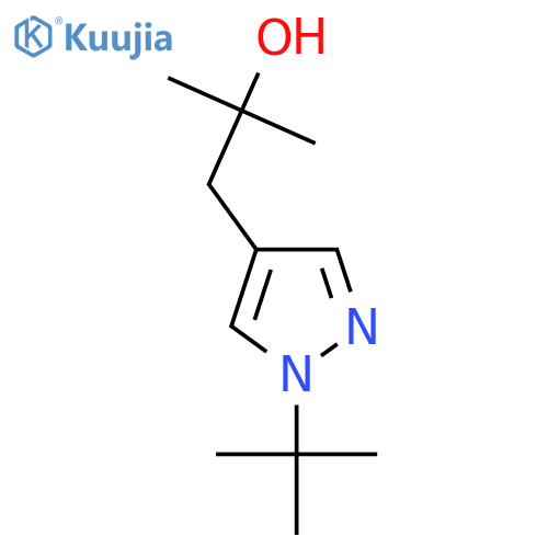 1-(1-tert-butyl-1H-pyrazol-4-yl)-2-methylpropan-2-ol structure