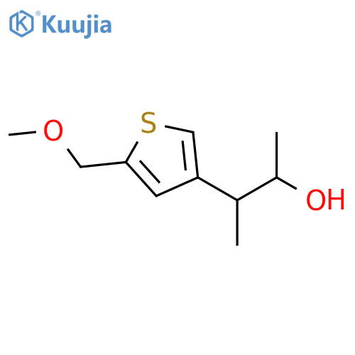 3-5-(methoxymethyl)thiophen-3-ylbutan-2-ol structure