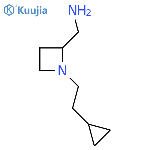 1-(2-cyclopropylethyl)azetidin-2-ylmethanamine structure