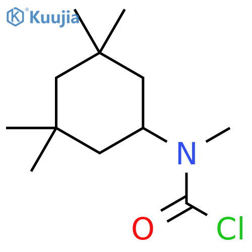 N-methyl-N-(3,3,5,5-tetramethylcyclohexyl)carbamoyl chloride structure